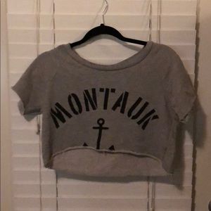 Word of Mouth Montauk crop tee.